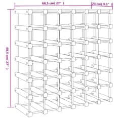 Vidaxl Stojan na víno na 42 fliaš 68,5x23x68,5 cm borovicový masív