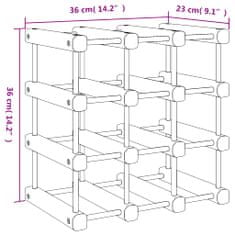 Vidaxl Stojan na víno na 12 fliaš 36x23x36 cm borovicový masív