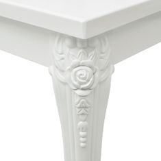 Petromila vidaXL Konferenčný stolík vysoký lesk biely 100x50x42 cm kompoz. drevo