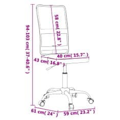 Vidaxl Kancelárska stolička čierna sieťovaná látka