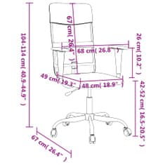 Vidaxl Kancelárska stolička čierna látka a umelá koža