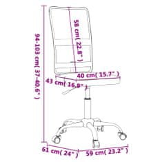 Vidaxl Kancelárska stolička sivá sieťovaná látka