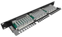 Solarix Patch panel SX24-5E-STP-BK-N 24 port Cat. 5e STP 1U