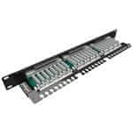 Solarix Patch panel SX24-5E-STP-BK-N 24 port Cat. 5e STP 1U