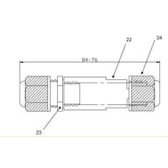 Solight Káblová vodotesná spojka uni, IP68, 5-9/9-12mm, max 1,5mm2