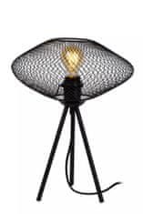 LUCIDE Stolová lampa MESH priemer 30 cm - 1xE27 - Black