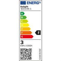 Solight LED žiarovka bodová PAR16 3W, GU10, 3000K, 260lm, teplá biela