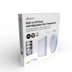 Solight LED mini panel CCT, prisadený, 24W, 1800lm, 3000K, 4000K, 6000K, okrúhly biely