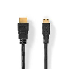 Nedis HDMI kábel s Ethernetom, HDMI 1.4 A konektor - HDMI mini konektor, 2m