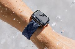 UNIQ Aspen Braided Strap - Pletený remienok pre Apple Watch 45/44/42 mm, modrý