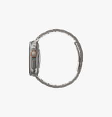 UNIQ OSTA Náramok z nehrdzavejúcej ocele pre Apple Watch 49/45/44/42 mm, strieborný
