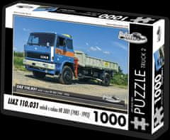 RETRO-AUTA© Puzzle TRUCK č.2 Liaz 110.031 Korba s rukou HR 3001 (1985-1993) 1000 dielikov