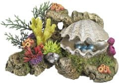 Nobby Dekorácia do akvária CLAM WITH PLANTS 17cm