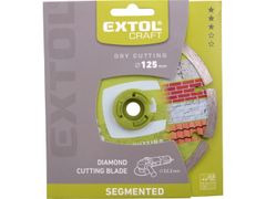 Extol Craft Kotúč diamantový rezný segmentový - suché rezanie, O 125x22,2x2mm
