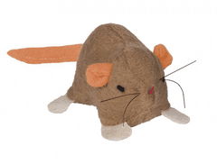 Nobby Hračka pre mačky Myš s catnipom hnedá 6,5 cm