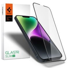 Spigen Slim HD ochranné sklo na iPhone 13 Pro Max / 14 Plus / 15 Plus, čierne