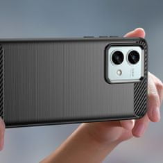 Tech-protect Carbon kryt na Motorola Moto G84 5G, čierny