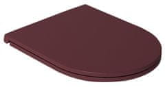 ISVEA INFINITY WC sedadlo, SLIM, odnímateľné, Soft Close, maroon red 40KF0543I-S - Isvea