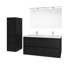 Mereo Opto kúpeľňová skrinka, spodná, čierna, 2 zásuvky, 810x580x458 mm CN941S - Mereo
