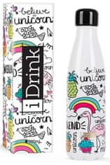 I-Drink Nerezová kovová termoska, vzor unicorn, 500 ml - rozbalené