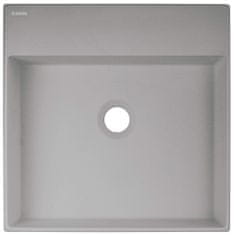 Deante Correo, granitové umývadlo na dosku 400x400x100 mm, šedá metalíza, DEA-CQR_SU4S