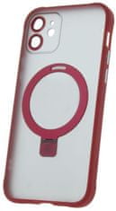 CPA Silikónové TPU puzdro Mag Ring pre iPhone 12 Pro červené (TPUAPIP12PMRTFORE)