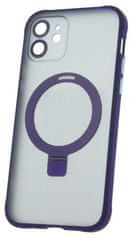 CPA Silikónové TPU puzdro Mag Ring pre iPhone 12 Pro Max fialová (TPUAPIP12PMMRTFOPU)