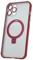 CPA Silikónové TPU puzdro Mag Ring pre iPhone 12 Pro Max červené (TPUAPIP12PMMRTFORE)