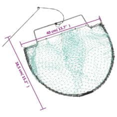 Vidaxl Pasca na vtáky zelená 40 cm oceľ