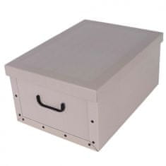 AB LINE 23556DI Úložný box kartónový CLASSIC béž midi 37x30x16 cm