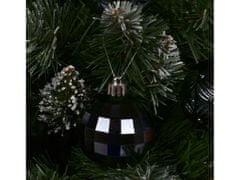 sarcia.eu Antracitové čačky na vianočný stromček, sada čačky, ozdoby na vianočný stromček 6 cm, 16 ks. 1 balik