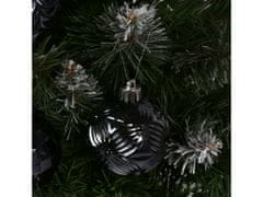 sarcia.eu Antracitové čačky na vianočný stromček, sada čačky, ozdoby na vianočný stromček 6 cm, 16 ks. 1 balik
