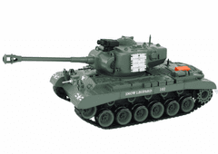 Mamido Tank na diaľkové ovládanie Leopard R/C 1:18 sivý