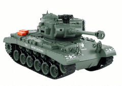 Mamido Tank na diaľkové ovládanie Leopard R/C 1:18 sivý