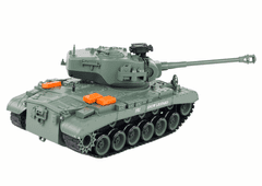 Mamido Tank na diaľkové ovládanie Leopard R/C 1:18 sivý