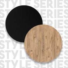 VerDesign Škandinávsky barový stôl STYLE 1, čierna/borovica