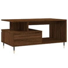 Petromila vidaXL Konferenčný stolík hnedý dub 90x49x45 cm spracované drevo