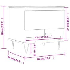 Vidaxl Konferenčné stolíky 2 ks čierne 50x46x50 cm kompozitné drevo