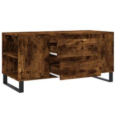 Vidaxl Konferenčný stolík dymový dub 102x44,5x50 cm kompozitné drevo