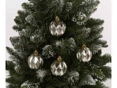 sarcia.eu Zlaté vianočné gule, sada plastových guličiek, ozdoby na vianočný stromček 6 cm, 6 ks. 1 balik