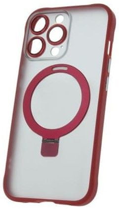 CPA Silikónové TPU puzdro Mag Ring pre iPhone 15 Pro Max červené (TPUAPIP15UMRTFORE)