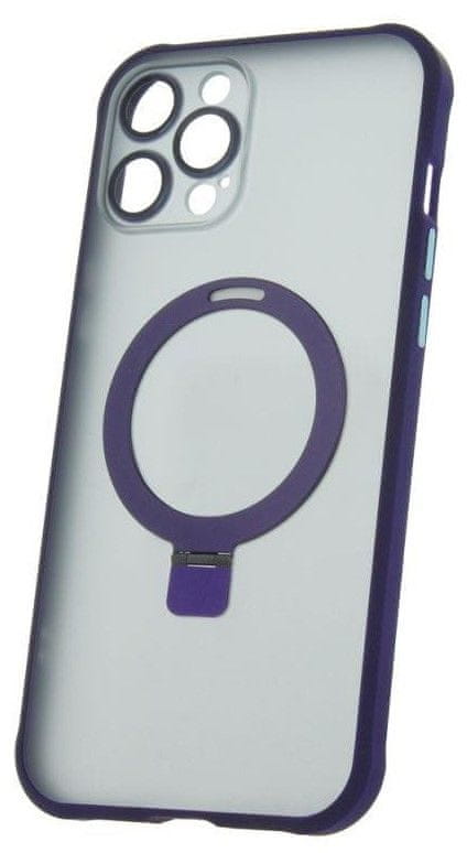 CPA Silikónové TPU puzdro Mag Ring pre iPhone 13 Pro fialová (TPUAPIP13PMRTFOPU)