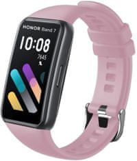 FIXED Silikónový remienok Silicone Strap pre Honor Band 6/7, ružový, FIXSSTB-1184-PI