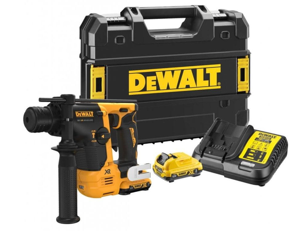 DeWalt vŕtacie kladivo SDS Plus 12V, 2 x 3,0 Ah, DCH072L2-QW