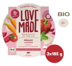 LoveMade Bio Detské lasagne od 8 mesiacov 3ks