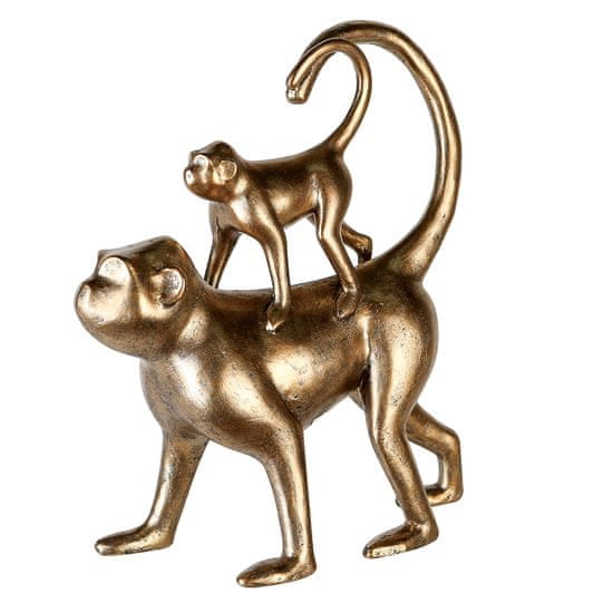 Papillon Interiérová dekorácia Gold Monkey, 28 cm