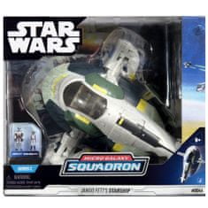 Star Wars Micro Galaxy Squadron s 20 cm figúrkou vozidla - Jango Fettova vesmírna loď