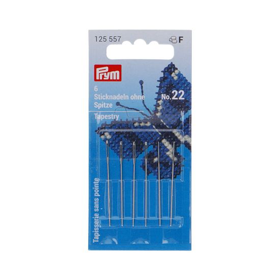 PRYM Gobelínové ihly s tupým hrotom, č. 22, 0,90 x 40 mm