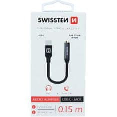 SWISSTEN AUDIO USB-C/JACK(samica) 0,15M