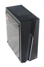 ML G Bolt-A-BK-v1, skriňa Mid Tower, ATX, bez zdroja, 2xUSB 2.0, 1xUSB 3.0, čierna, RGB